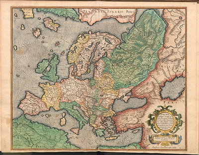 Europa ad magnae Europae Gerardi Mercatoris P. imitationem, Rumoldi Mercatoris F. cura edita (München, Bayerische Staatsbibliothek)