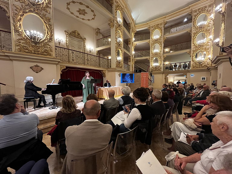 Un momento della presentazione della nuova stagione al Filarmonico (Foto: Ennevi)